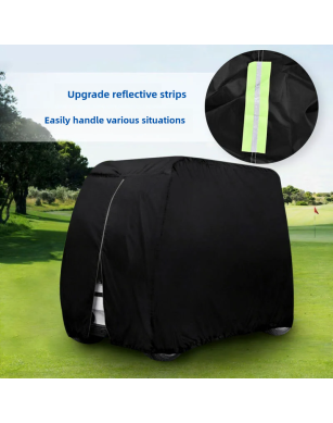 Heavy-Duty Lightweight Taffeta Golf Cart Cover - Ultimate Rain, Snow, and Sun Protection